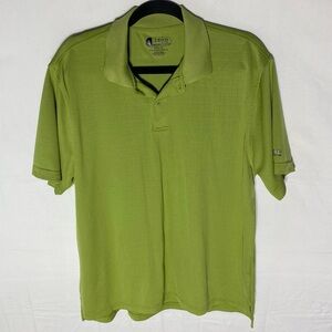 Izod XFG Lime Green Polo Shirt X Treme Function Cool FX Golf Shirt L